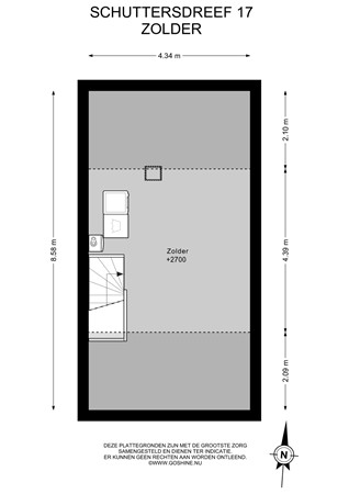 Floorplan - Schuttersdreef 17, 6181 DV Elsloo